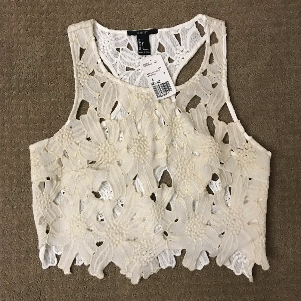 Forever 21 Floral Crop Top